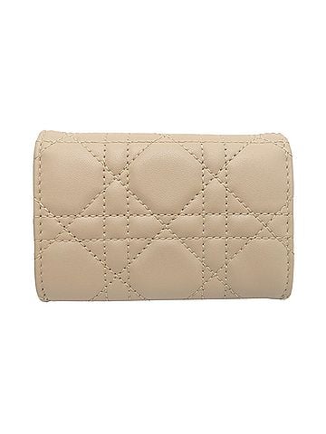 Christian Dior Christian Dior Glycine Women's Wallet/Coin Case S0966ONMJ M51U Lamb Beige (view 2)