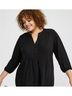 Torrid Solid Black Long Sleeve Blouse Size 1 - photo 5