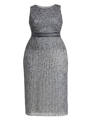 Mac Duggal Beaded Cocktail Dress (view 1)