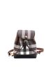 Burberry 100% Coatead Canvas Brown Black Flap Backpack House Check Coated Canvas Micro One size - photo 1