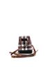 Burberry 100% Coatead Canvas Brown Black Flap Backpack House Check Coated Canvas Micro One size - photo 4