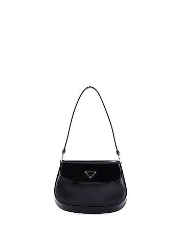 Prada Cleo Flap Shoulder Bag Spazzolato Leather Small (view 1)