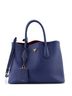 Prada 100% Leather Blue Cuir Double Tote Saffiano Leather Medium One size - photo 1