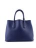 Prada 100% Leather Blue Cuir Double Tote Saffiano Leather Medium One size - photo 4