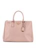 Prada 100% Leather Tan Double Zip Lux Tote Saffiano Leather Medium One size - photo 1
