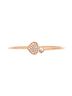 Chopard 100% 18k Rose Gold Happy Diamonds Heart Cuff Bracelet 18K Rose Gold with Pave Diamonds and 1 Floating Diamond One size - photo 1