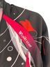 Amazon Basics 100% Polyester Floral Black Red Pink Jacket Size XL - photo 2