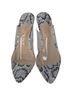 Mackin J Snake Print Black Gray Silver Heels Size 8 - photo 7