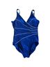 Miraclesuit Blue One Piece Swimsuit Size 10 - photo 1