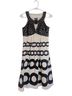Jax Print Black White Cocktail Dress Size 4 - photo 1