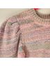 LoveShackFancy Ombre Stripes Pink Multi Color Pullover Sweater Size S - photo 5