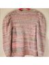 LoveShackFancy Ombre Stripes Pink Multi Color Pullover Sweater Size S - photo 8