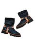 Free People Black Brown Ankle Boots Size EU 39 1/2 - photo 3