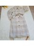 Reformation Plaid Multi Color Tan White Coat Size M - photo 3