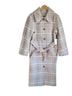 Reformation Plaid Multi Color Tan White Coat Size M - photo 1