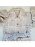 Reformation Plaid Multi Color Tan White Coat Size M - photo 4
