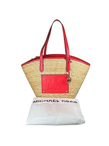 Michael Kors Michael Kors Kimber Canvas Basket Bag, Pink, 35T2G7KT71 (view 1)