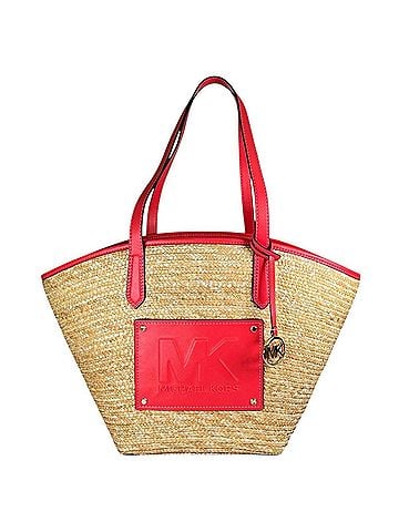Michael Kors Michael Kors Kimber Canvas Basket Bag, Pink, 35T2G7KT71 (view 2)