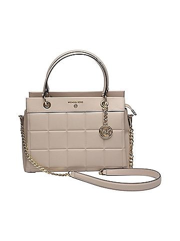 Michael Kors Michael Kors Quilted Leather Shoulder Bag, 30FIGUSS6L, Pink Beige (view 2)