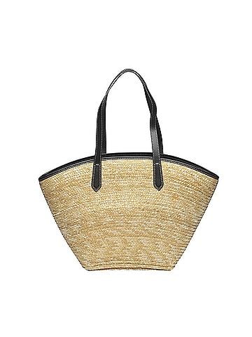Michael Kors Michael Kors Kimber Canvas Handbag, Basket Bag, 35T2G7KT71, Ivory and Black (view 2)