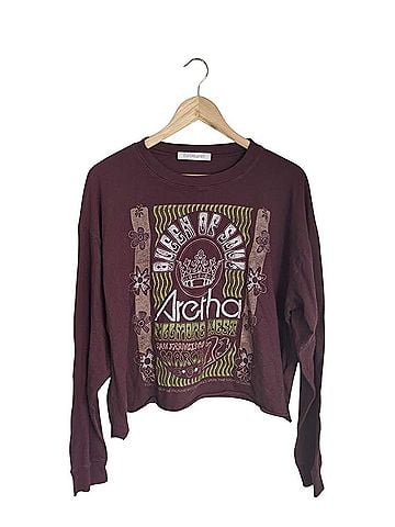 Daydreamer LA oversized cropped Long Sleeve T-Shirt (view 1)