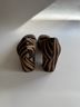 Charlotte Stone Animal Print Zebra Print Ivory Tan Heels Size 9 - photo 9