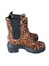 Stuart Weitzman Animal Print Brown Ankle Boots Size EU 38 1/2 - photo 1