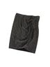 IRO Stripes Black Silver Formal Skirt Size M - photo 1