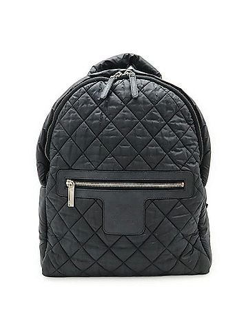 Chanel CHANEL Coco Cocoon Backpack/Daypack in Quilted Nylon and Leather, Black Bordeaux, A92559 (view 1)