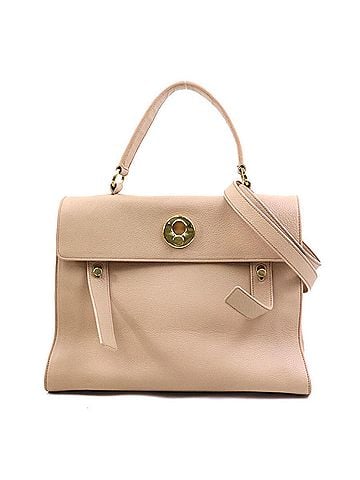Saint Laurent Saint Laurent Muse Two handbag/shoulder bag in pink beige leather, women's, r10941g (view 1)