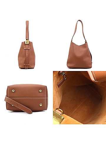 Louis Vuitton Louis Vuitton Lowkey Hobo PM Shoulder Bag in Cognac Leather, Women's, M25354 90221k (view 2)