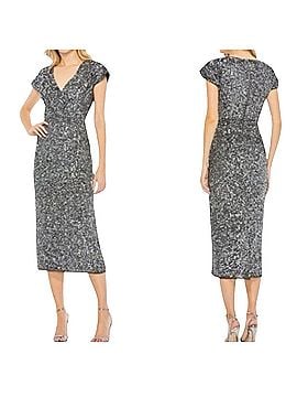 Mac Duggal Platinum Sequined Cocktail Dress (view 2)