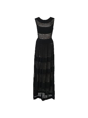 Temperley LONDON Temperley London Maxi Sleeveless Knit Dress in Black Cotton (view 1)