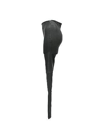 Balenciaga  Balenciaga Paneled Skinny Pants in Black Leather (view 2)