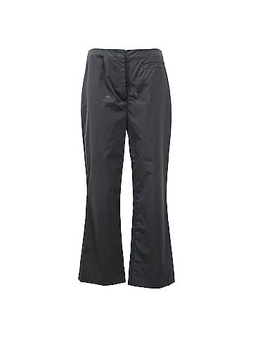 Prada  Prada High-Rise Bell Trousers in Black Cotton (view 1)