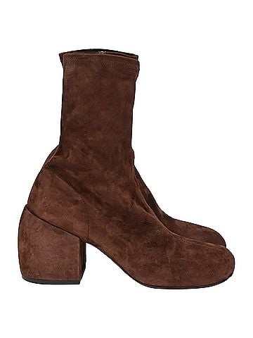 Dries Van Noten Dries Van Noten 65 Ankle Boots in Brown Suede (view 1)