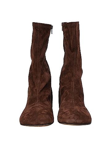Dries Van Noten Dries Van Noten 65 Ankle Boots in Brown Suede (view 2)