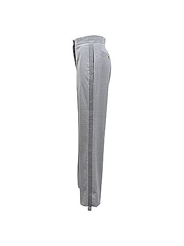 Burberry Burberry Straight Leg Trousers in Grey Polyester (view 2)