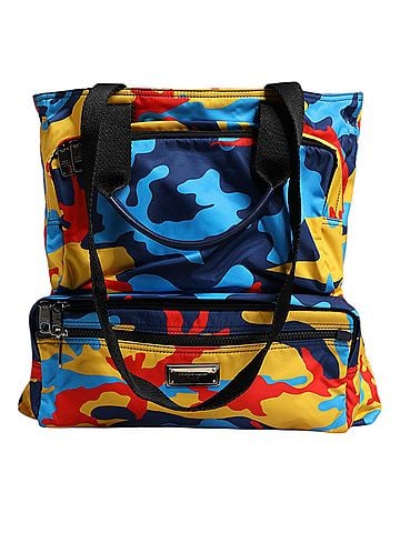 Dolce & Gabbana Basic Multicolor Camouflage Nylon Shopping Tote Women's Bag (view 1)