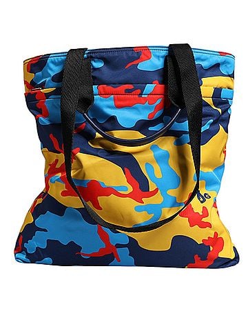 Dolce & Gabbana Basic Multicolor Camouflage Nylon Shopping Tote Women's Bag (view 2)