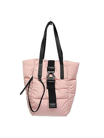 Moncler Moncler XANDER Tote Small H209B5D00002 Women's Nylon,Down Tote Bag Black,Pink (view 1)