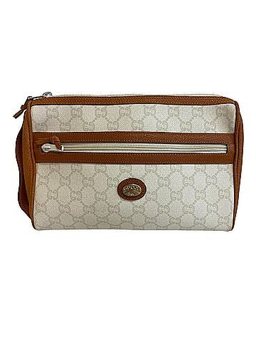 Gucci GUCCI Gucci clutch bag pouch old GG Plus second men women beige (view 1)