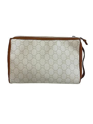 Gucci GUCCI Gucci clutch bag pouch old GG Plus second men women beige (view 2)