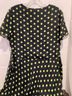 Karin Stevens 100% Polyester Polka Dots Black Green Casual Dress Size 10 - photo 6