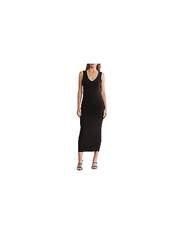 James Perse twisted cap sleeve ruched maxi Cocktail Dress (view 1)