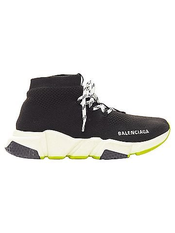 Balenciaga Balenciaga speed fabric neon sole sock sneakers (view 1)