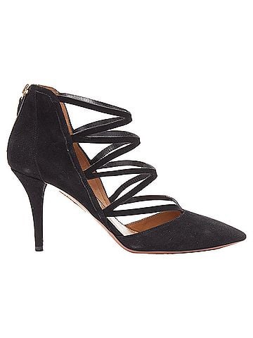 Aquazzura Aquazzura electric suede criss cross strappy booties pump (view 1)