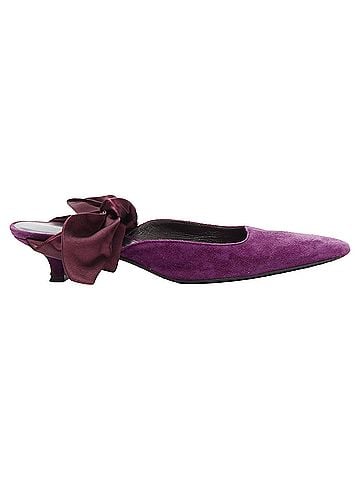 The Row The Row Bow velvet silk tie kitten mule heels (view 1)