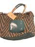 Patricia Nash Multi Color Green Tan Leather Tote One size - photo 1