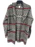 ASPEN Fair Isle Black White Red Wool Sweater Size S - photo 1